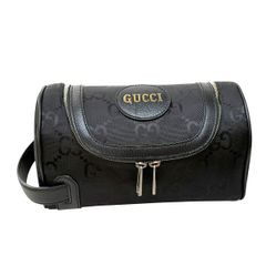 GUCCI ブラック ドラムバッグ セカンドバッグ - メルカリ