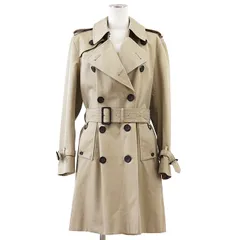 SALE【美品】Aquascutum アクアスキュータム トレンチコート サイズ 34 レディース ロゴ チェック フルライニング 総裏仕立て ベルテッド コットン アウター ベルト付属 ベージュ 日本製のサムネイル