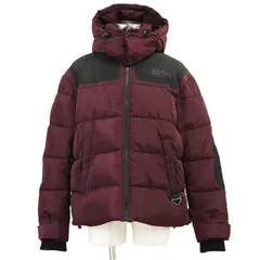 SALE【美品】DIESEL ディーゼル ジャケット パデッド サイズ L メンズ フード取り外し可 ネオンカラーライニング ジップアップ アウター バーガンディのサムネイル