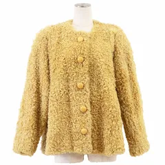 【SALE】KENZO ケンゾー ファー ジャケット レディース カーリーファー フローラルライニング 花柄裏地 アウター ベージュ 中国製のサムネイル