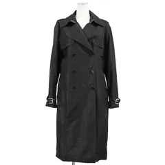 DOLCE&GABBANA ドルチェアンドガッバーナ トレンチコート サイズ 38 レディース ポリエステルサテン レオパードライニング アウター ブラック 黒 イタリア製のサムネイル
