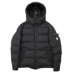 【美品】MONCLER モンクレール モンジュネーブル ダウンジャケット サイズ 0 メンズ ロゴワッペン フーデッドダウン フード取り外し可能 アウター グレー 灰色 ルーマニア製のサムネイル