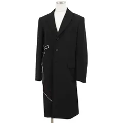 【極美品】Yohji Yamamoto POUR HOMME ヨウジヤマモトプールオム ロングジャケット サイズ 2 メンズ RIE MIYAZAWA 宮沢りえ エンブロイダリー 刺繍 ウール100% アウター ブラック 黒 日本製のサムネイル
