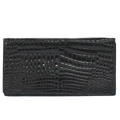 本物 モラビト MORABITO クロコダイル レザー 札入れ 長財布 ロングウォレット ブラック 財布 ウォレット 中古・のサムネイル