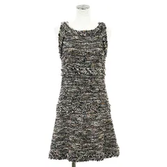 CHANEL シャネル ワンピース ファンシーツイード サイズ 38 レディース 07A P31953 COCOマーク ロゴ ノースリーブ モヘアブレンド ドレス マルチカラー フランス製 カール・ラガーフェルド期のサムネイル