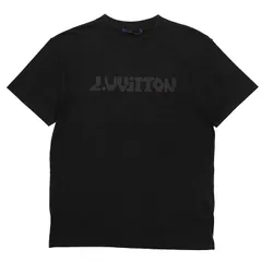 LOUIS VUITTON ルイ・ヴィトン 半袖Ｔシャツ サイズ S メンズ 2022年製 RM221M テルモヒートリアクティブプリント ロゴ インサイドアウト トップス ブラック 黒 イタリア製のサムネイル