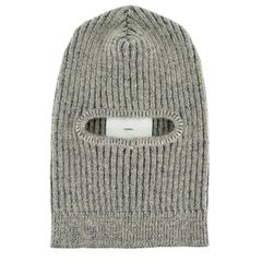 극미품 ▲ SUGARHILL 슈가힐 23AW 23AWKN09 PLATING KNIT BALACLAVA 니트 캡 아이보리 네이비 0 일본제 정규품 남성