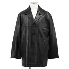 【美品】COACH コーチ レザーカー コート サイズ L メンズ ライナー取外可/付属 ロゴボタン ジャケット アウター ハンガー/ガーメント付属 ブラック 黒 韓国製のサムネイル