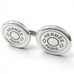 HERMES カフリンクス リコル2 サークル ブラック セリエ - メルカリ