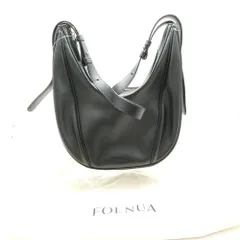 美品 FOLNUA フォルニュア Oval Bag Plain ショルダーバッグ レザー 3WAY トート クロスボディ 鞄 カバン レディース AC1895 のサムネイル