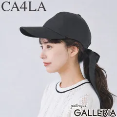 CA4LA キャップ レディース カシラ 帽子 日焼け 対策 UVカット リボン かわいい おしゃれ 浅め バックリボン べースボールキャップ 紫外線対策 日除け Main Collection LALA CAP S 2 TKU00473 BLACKのサムネイル