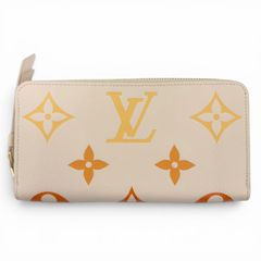 미사용품 ☆ LOUIS VUITTON 루이비통 M82206 LV 그라디언트 언플랜트 라운드 패스너 가죽 지피 지갑 긴 지갑