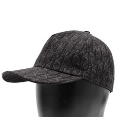 美品】ディオール オブリーク キャップ 58 コットン グレー Dior