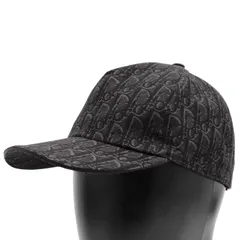 【極美品】Dior ディオール キャップ サイズ M メンズ レディース ユニセックス モノグラム  ロゴ 総柄 モノトーン 帽子 小物のサムネイル