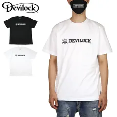 デビロック DEVILOCK 半袖Tシャツ トップス Tシャツ メンズ レディース ブランド 大きいサイズ おしゃれ おすすめ 人気 黒 綿100% 黒 白 ストリート devilock001 M L XL XXLのサムネイル