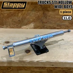 スラッピー トラック SLAPPY TRUCKS ST1 HOLLOW WIDE BOYS POLISHED/BLACK サイズ/11 ノーマルキングピン 1ヶ売り スケボー トラックのサムネイル