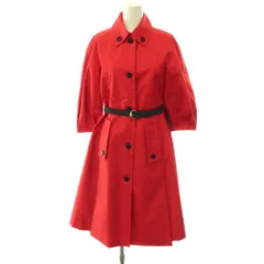 グッチ GUCCI ステンカラーコート スプリングコート ベルト付き 38 レッド 193483.ZR032 /DF ■GY11のサムネイル