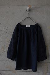 TICCA ティッカ コットン レースパフスリーブプルオーバーブラウス 