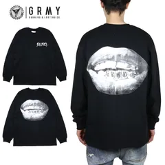 グライミー ロンT GRIMEY Tシャツ 長袖Tシャツ 綿100% バックプリント メンズ レディース ブランド 大きいサイズ おしゃれ おすすめ 人気 黒 grimey25ss002 ブラック M L XLのサムネイル