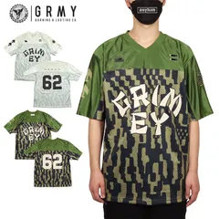 グライミー Tシャツ GRIMEY 半袖Tシャツ トップス フットボールシャツ ゲームシャツ メンズ レディース ブランド 大きいサイズ おしゃれ おすすめ 人気 白 ストリート grimey24ss007 ホワイト M L XLのサムネイル