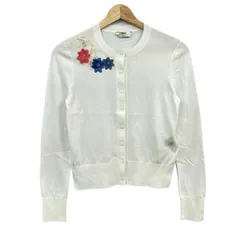 FENDI(フェンディ) カーディガン サイズ36 S レディース美品  - 白×マルチ 長袖/ビーズ/フラワー(花)のサムネイル