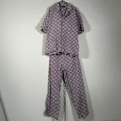 Christian Dior ディオール パジャマセットアップ 猫柄 キャット 紫 パープル ダメージ グランジ