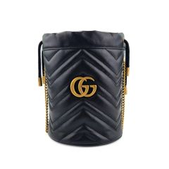 希少】グッチ ショルダーバッグ GGマーモント ダイアゴナル レザー 