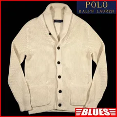 POLO RALPH LAUREN ポロラルフローレン カーディガン S ショールカラー アイボリー セーター ニット メンズ ニット_セーターサイズS一覧←SEULB屋着古← TY4564のサムネイル