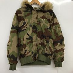 adidas original 迷彩柄 ダウンジャケット - メルカリ