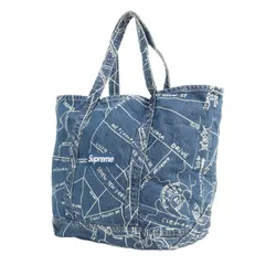 Supreme シュプリーム バッグ インディゴ | ゴンズマップ柄 デニム トートバッグ (Gonz Map Denim Tote) | ブランド カバン【メンズ】【中古】のサムネイル