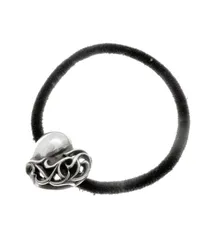 クロムハーツ CHROME HEARTS 【 HAIRBAND HEART 】 ハート コンチョ ヘアゴム ブレスレット h8379のサムネイル