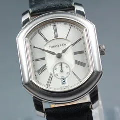 【稼働品】TIFFANY&Co. Mark Coupe デイト シルバー スモセコ クオーツ メンズ #17080のサムネイル