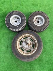 2型シャリー純正3本スポークタイヤホイールセットハブ付き！ - メルカリ