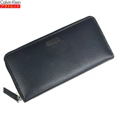 【新品・アウトレット品】カルバンクライン ラウンドファスナー長財布 31CK190011 ブラック 本革 小銭入れあり 送料無料のサムネイル