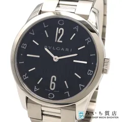 稼働 腕時計 BVLGARI ブルガリ Solotempoソロテンポ ST37S  クォーツ 黒色文字盤 2025.11電池交換・仕上げ済 H19258のサムネイル