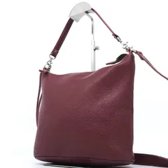 クリームカンパニー Cream Company 2way ハンドバッグ ショルダーバッグ ボルドー ワインレッド グローブレザー 本革 斜め掛け 肩掛け 手提げ ワンショルダー バケツトート 日本製 京都 レザーバッグ もちもち 肉厚 ミニバッグ カジュアルのサムネイル