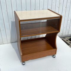 貴重‼️なマホガニー/カリン 色‼️キッチンワゴン/ミッドセンチュリー