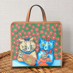 グッチ チルドレンズ GGスプリーム キトゥン キャット トートバック レザー マルチカラー ルイスウェインコラボ 630542 GUCCI Childrens Louis Wain Cat Tote Bag GG Supreme Kidsのサムネイル
