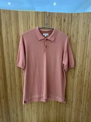 極美品 ユナイテッドアローズ ニット ポロシャツ 麻 リネン グリーン L