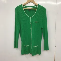 LANDS'END ランズエンド カーディガン 長袖 長袖ニットカーディガン 前ボタン ノーカラーのサムネイル