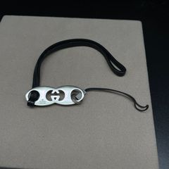 様 磨き済/美品 グッチ チョーカー S 925 302FI ロゴ プレー - メルカリ