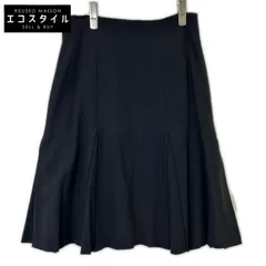 Christian Dior　クリスチャンディオール　2210KP83 ブラック ウール ロングスカート　Lのサムネイル