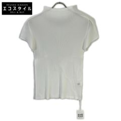 PLEATS PLEASE PP15FK105 White MIST BASICS Pleated Cut and Sew Top 3