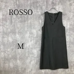 アーバンリサーチ ロッソ Vネック ワンピース グレー M 38 ROSSO URBAN RESEARCH RA17-26D001 ジャンパースカート ジャンスカ ノースリーブ 膝丈 ひざ丈 裏地あり レディース カジュアル オフィスのサムネイル