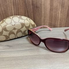 新品 COACH サングラス HC8043F グラデーション べっ甲柄 オレンジ