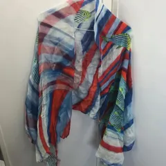 【 ETRO(エトロ) ・MADE IN ITALY 】大判ストール 麻100% （志）A-476のサムネイル