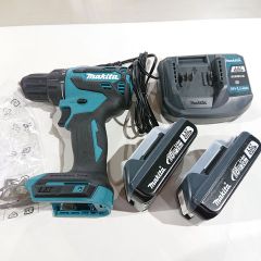 未使用充電器マキタDC18RF、未使用ケース、中古ドライバーHP470Dおまけ 