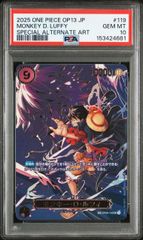 [PSA10] 원숭이·D·루피(SP){보라색}<OP09-119>[[OP-13]부스터 팩 계승될 의지]