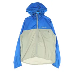 MARMOT マーモット ワンポイントロゴ 長袖 ウインドブレーカー S ブルー メンズ 古着