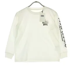 未使用 Rodeo Crowns ロデオクラウンズ プリント 長袖 Tシャツ 1 ホワイト ロンT キッズ 古着のサムネイル
